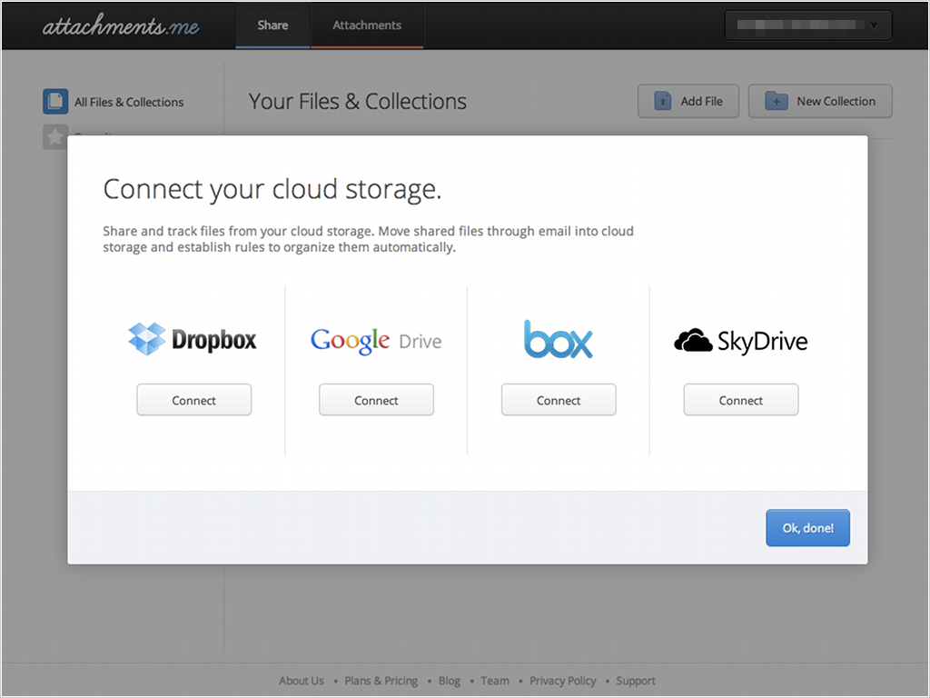 Dropbox、Googleドライブ、Box、Sky Driveに対応